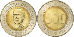 World Coins - Ecuador, 500 Sucres, 1997, Bi-Metallic, , KM:102