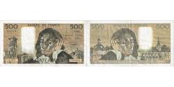 World Coins - France, 500 Francs, Pascal, 1992, C.372, AU(50-53), Fayette:71.49, KM:156i
