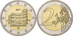 World Coins - Germany, 2 Euro, Rheinland-Pfalz, 2017, Karlsruhe, Bi-Metallic,