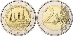 World Coins - Latvia, 2 Euro, European Capital of Culture, 2014, Stuttgart, Bi-Metallic