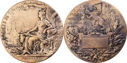 World Coins - France, Medal, Société de Tir de Lyon, 1872, Bronze, Patey,