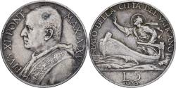 World Coins - Vatican, Pius XI, 5 Lire, 1936, Rome, Silver, , KM:7