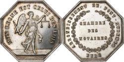 World Coins - France, Token, Notaires de l'Arrondissement de Pont-Audemer, Eure, Silver