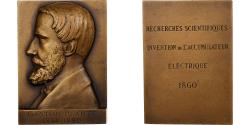 World Coins - France, Medal, Gaston Planté, Bronze, Sicard,