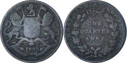 World Coins - Coin, INDIA-BRITISH, 1/4 Anna, 1835, , Copper, KM:446.2