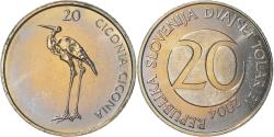 World Coins - Coin, Slovenia, 20 Tolarjev, 2004, Kremnica, , Copper-nickel, KM:51