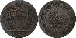World Coins - Swiss Canton, Vaud, 1 Batz, 1819, Billon, , KM:8