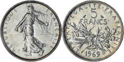 World Coins - Coin, France, Semeuse, 5 Francs, 1969, Paris, , Silver, KM:926