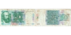 World Coins - Norway, 50 Kroner, 1985, KM:42b, VF(20-25)