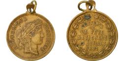 World Coins - France, Medal, République Française, Fête Nationale du 14 Juillet, 1881