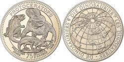 World Coins - Belgium, Medal, 75 millions d'années - Protoceratops, Copper-nickel,