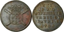 World Coins - Coin, FRENCH STATES, LILLE, 10 Sols, 1708, , Copper, Boudeau:2314