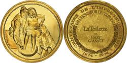 World Coins - France, Medal, The Child's Bath, Mary Cassatt, Vermeil,
