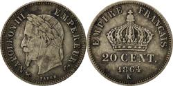 World Coins - Coin, France, Napoleon III, Napoléon III, 20 Centimes, 1864, Bordeaux