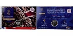 World Coins - South Georgia & the South Sandwich Islands, Charles III, 50 Pence, Coat of Arms
