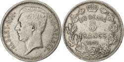 World Coins - Belgium, Albert I, 1 belga - 5 francs, 1930, Brussels, Nickel,