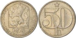 World Coins - Coin, Czechoslovakia, 50 Haleru, 1978, , Copper-nickel, KM:89