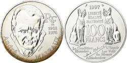World Coins - France, 100 Francs, André Malraux, 1997, MDP, BU, Silver,