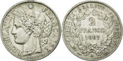 World Coins - Coin, France, Cérès, 2 Francs, 1887, Paris, , Silver, KM:817.1