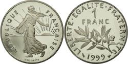 World Coins - Coin, France, Semeuse, Franc, 1999, Proof, , Nickel, KM:925.2