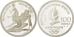 World Coins - Coin, France, 100 Francs Olympics, 1990, , Silver, KM 984