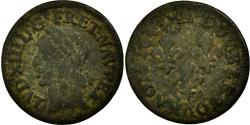 World Coins - Coin, France, Louis XIII, Double tournois de Warin, tête à gauche, Double