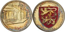 World Coins - France, Medal, Deauville - Place de Morny, Steel, Colourized,
