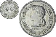 World Coins - France, Medal, Ecu Europa, Marianne, Society, 1986, , Copper-nickel