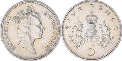 World Coins - Coin, Great Britain, 5 Pence, 1987