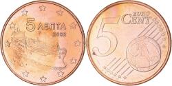 World Coins - Greece, 5 Euro Cent, 2002, Athens, , Copper Plated Steel, KM:183