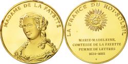 World Coins - France, Medal, Madame de la Fayette, Undated, , Vermeil