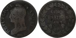 World Coins - France, 5 Centimes, Dupré, AN 7, Strasbourg, Copper, , Gadoury:126