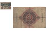 World Coins - Banknote, Germany, 20 Mark, 1914, 1914-02-19, EF(40-45)