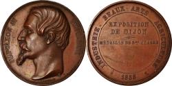 World Coins - France, Medal, Napoléon III, Exposition de Dijon, 1858, Chabaud,