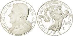 World Coins - Vatican, Pape Benoit XVI, 5 Euro, Journée mondiale de la Paix, 2011,