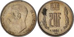 World Coins - Luxembourg, 20 Francs, 1981