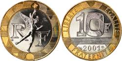World Coins - Coin, France, Génie, 10 Francs, 2001, Paris, BU, , Aluminum-Bronze