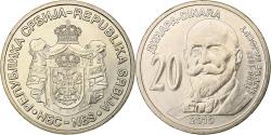 World Coins - Serbia, 20 Dinara, 2010, Copper-Nickel-Zinc,