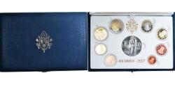 World Coins - Vatican, Proof Set Euro, Le Pape Benoit XVI, 2007,