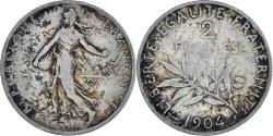 World Coins - Coin, France, Semeuse, 2 Francs, 1904, , Silver, KM:845.1, Gadoury:532