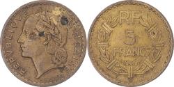 World Coins - Coin, France, Lavrillier, 5 Francs, 1945, Castelsarrasin,