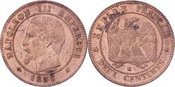 World Coins - France, Napoleon III, 2 Centimes, 1856, Bordeaux, Bronze,