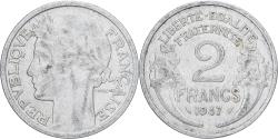 World Coins - France, 2 Francs, Morlon, 1947, Paris, Aluminum, , KM:886a.1
