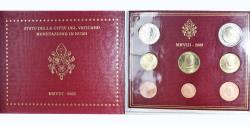 World Coins - Vatican, 1 Cent to 2 Euro, euro set, 2008, Rome, Benoit XVI,