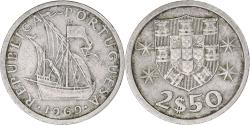 World Coins - Coin, Portugal, 2-1/2 Escudos, 1969