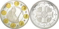 World Coins - Vatican, Medal, Le Pape Benoit XVI, , Copper Plated Silver