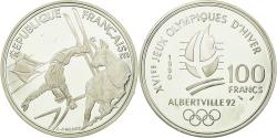 World Coins - Coin, France, Ski Acrobatique, 100 Francs, 1990, , Silver, KM:983