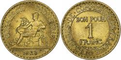 World Coins - France, Franc, Chambre de commerce, 1923, Paris, Cupro-Aluminium,