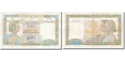 World Coins - France, 500 Francs, La Paix, 1940, 1940-05-16, VF(30-35), Fayette:32.2, KM:95a
