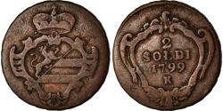World Coins - Coin, ITALIAN STATES, GORIZIA, Francesco II, 2 Soldi, 1799, Kremnitz,
